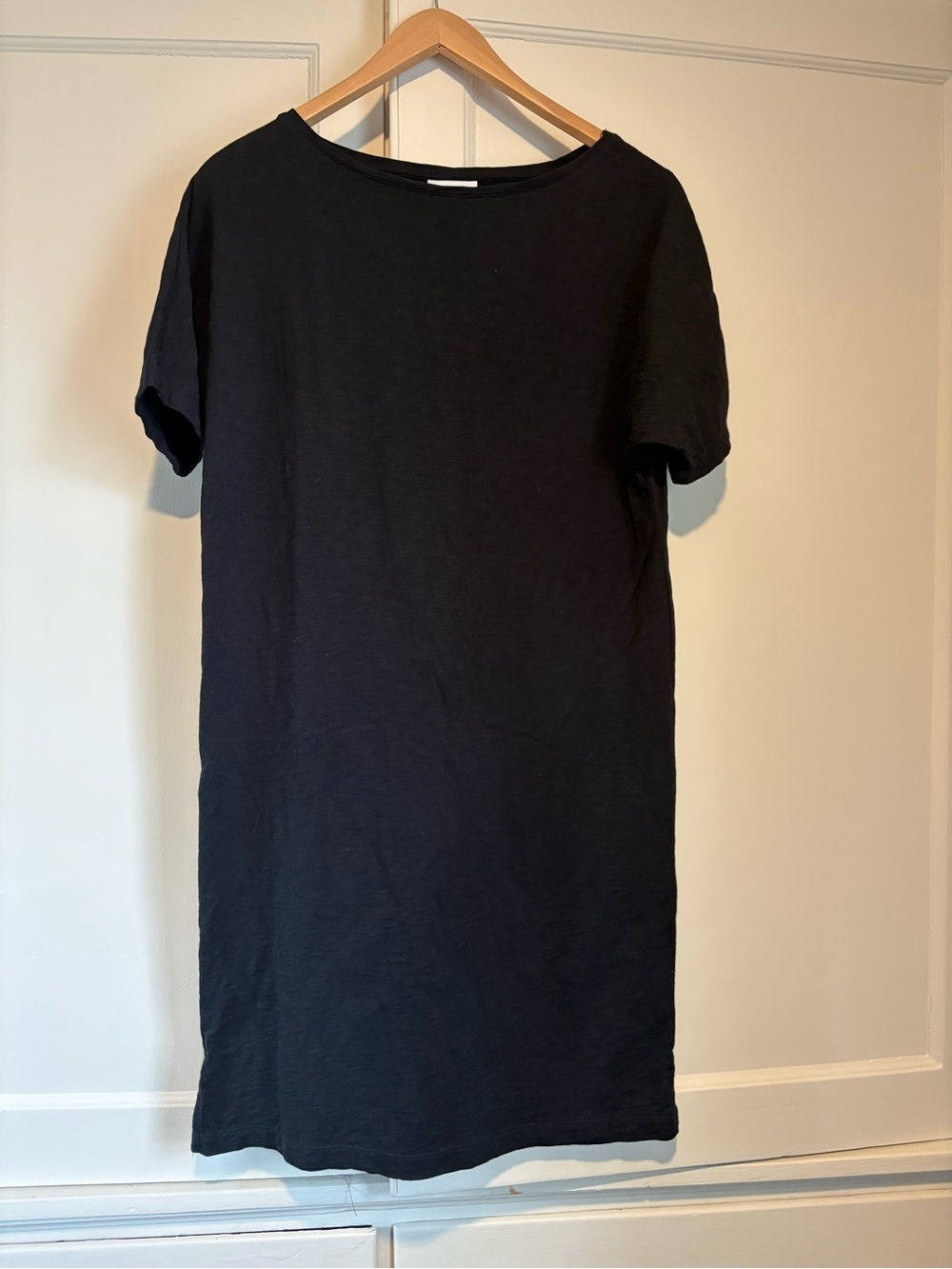 J. Jill Black Short Sleeve T-Shirt Dress